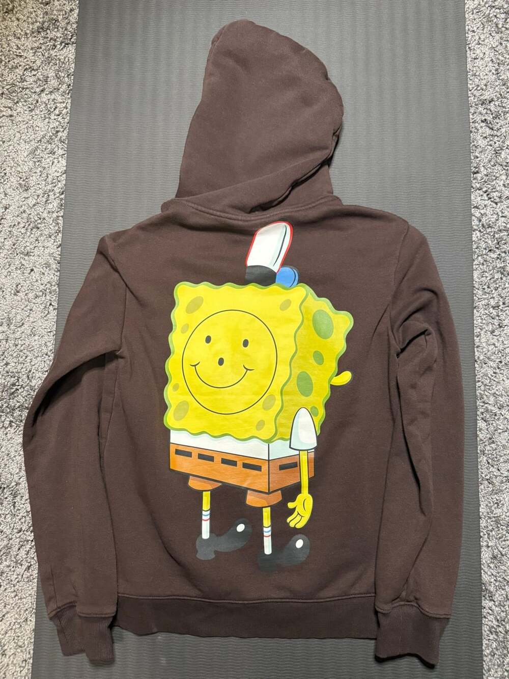 H&M SpongeBob SquarePants Brown Regular Fit Graphic Hoodie